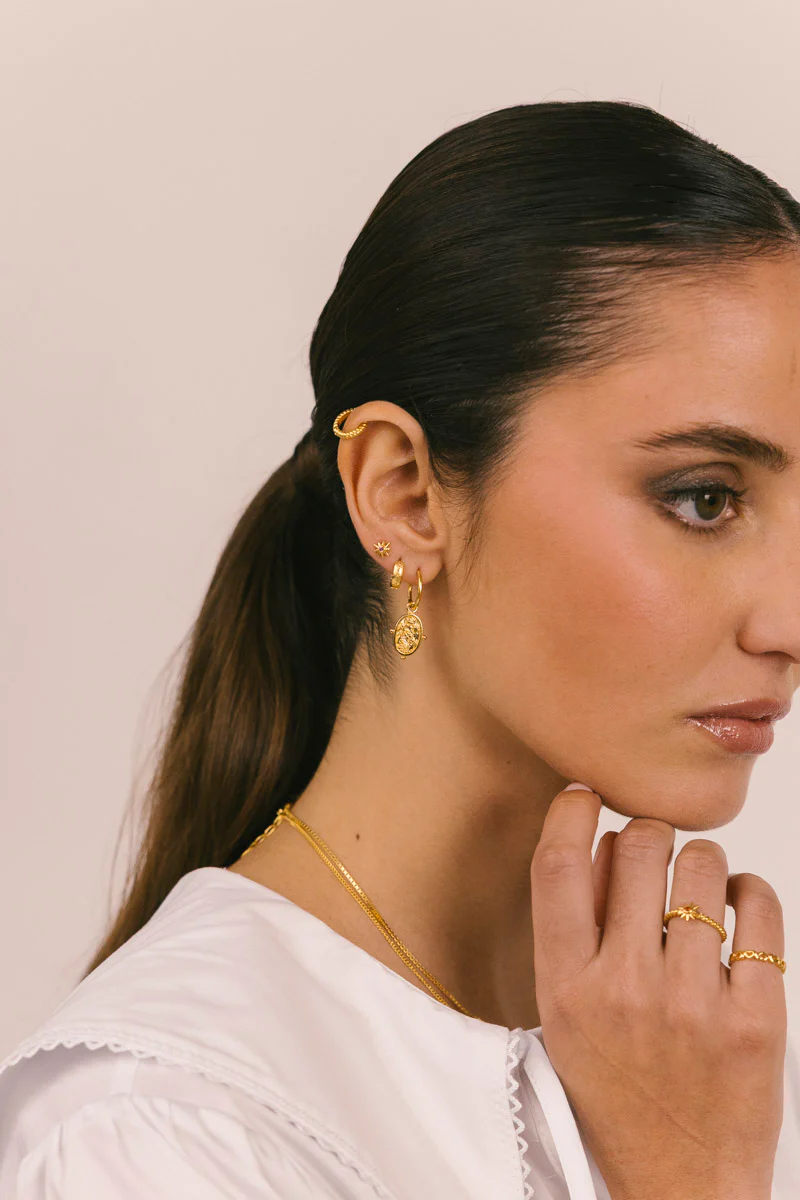 Vida A Lisboa Hoop Gold Plated - Image 2