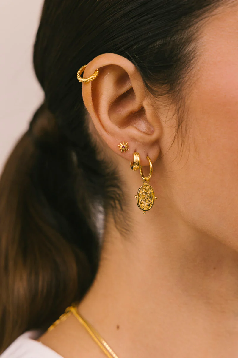 Vida A Lisboa Hoop Gold Plated - Image 3