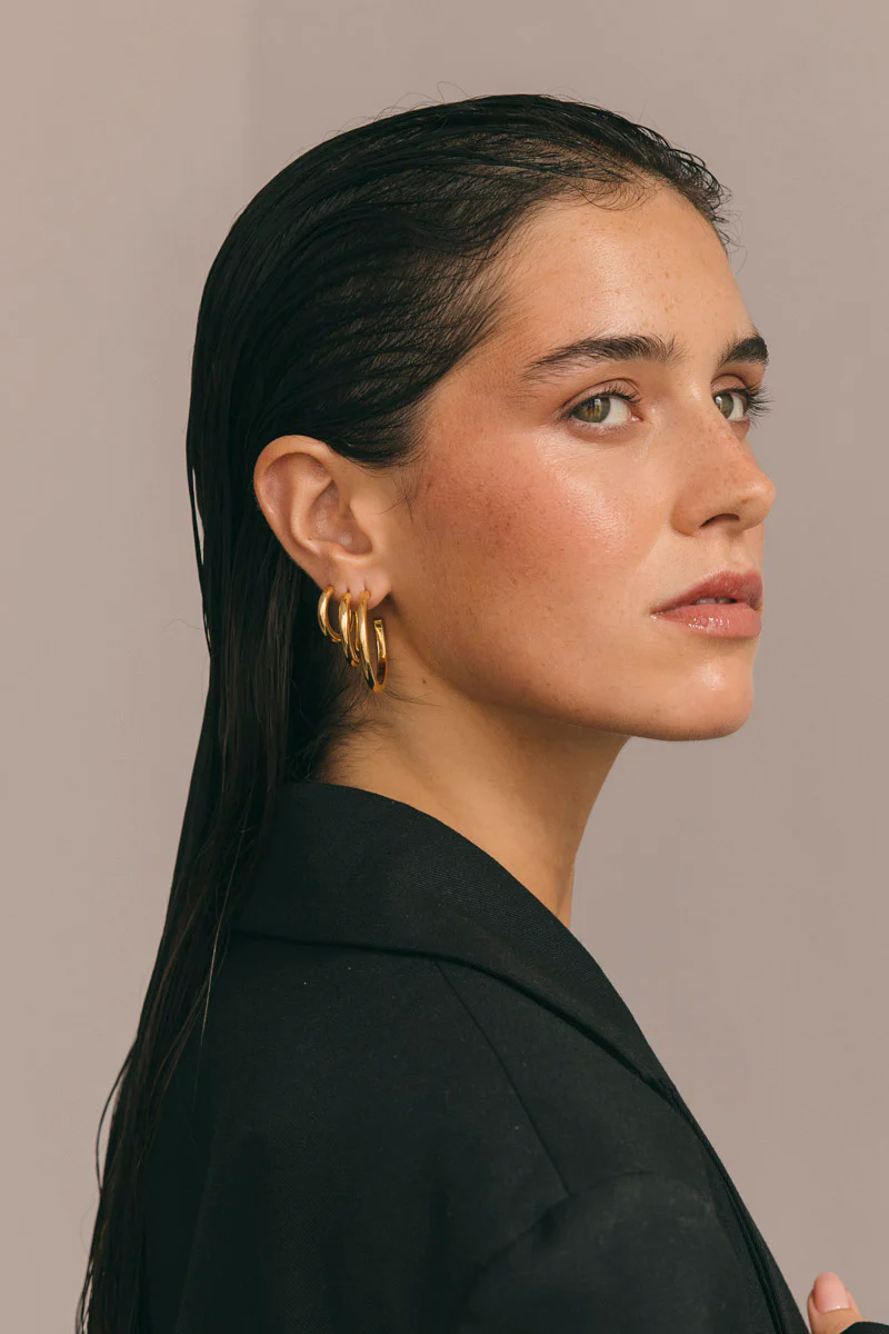 Wanderlust Classic Hoop Gold Plated (24mm) - Image 2