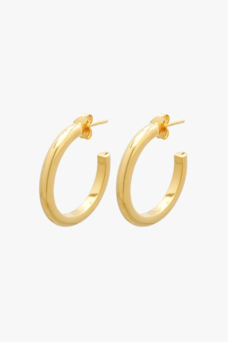 Wanderlust Classic Hoop Gold Plated (24mm) - Image 5