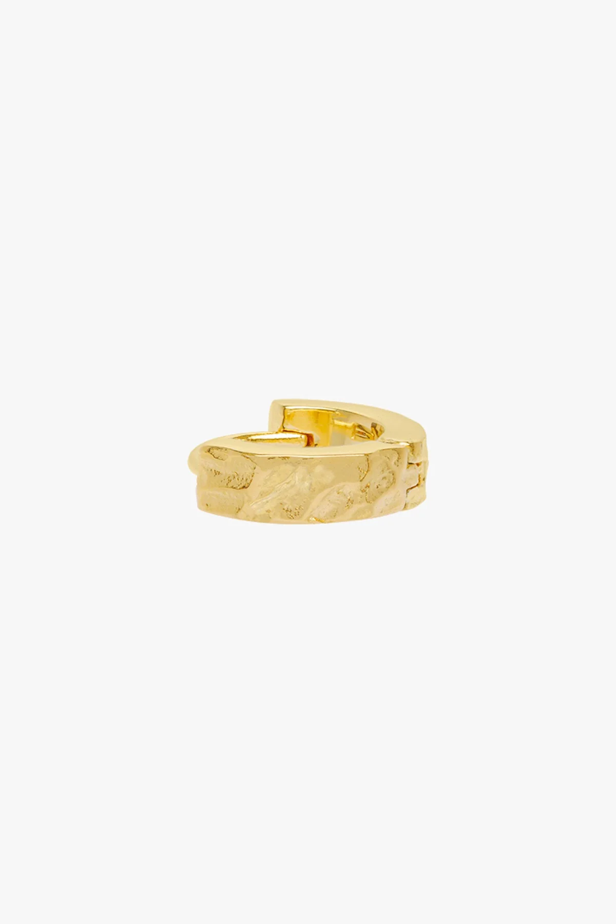 Water ripple huggie gold plated - Image 5