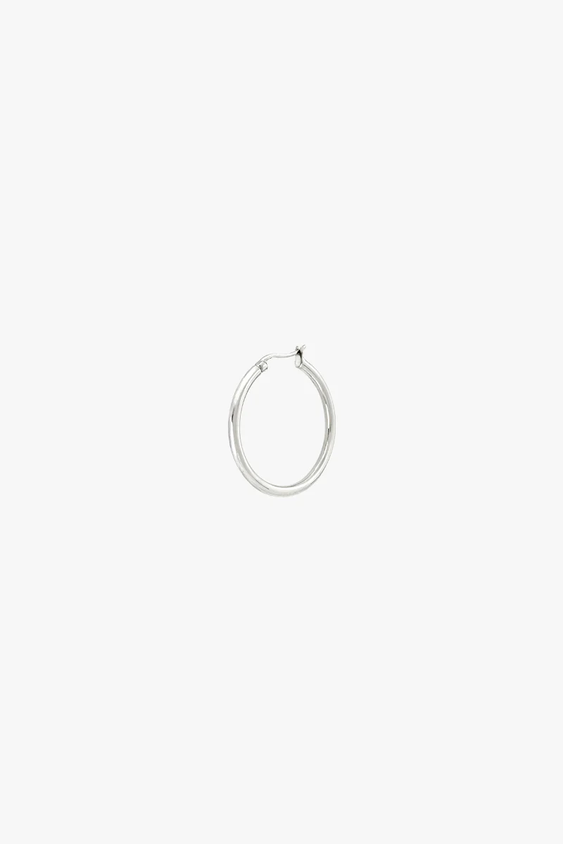 Wild classic earring silver medium (30mm) - Image 9